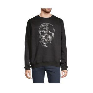 Bolongaro Trevor NWT Black Studded Skull Sweatshirt
